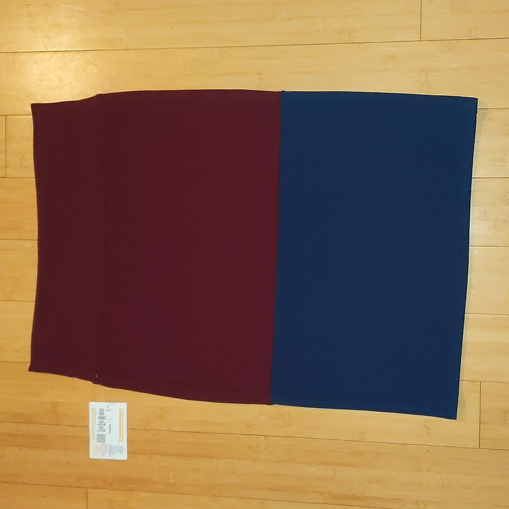 LuLaRoe Navy and Maroon skirt
